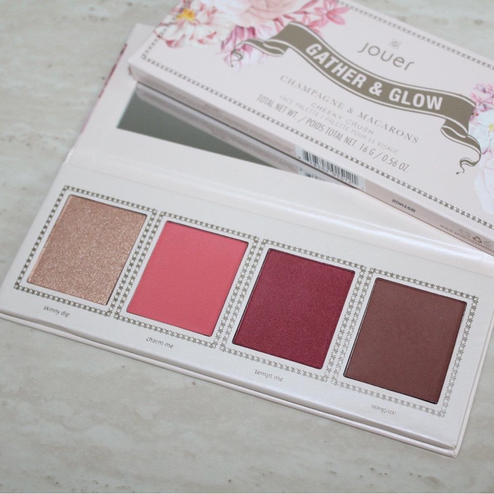 Jouer Cheeky Crush Champagne & Macarons Face Palette